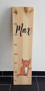 Einheimische, unbehandelte hölzer aus dem erzgebirge machen die kindermesslatte. Personalisierbare Messlatte Fuchs Aus Holz Fur Kinder Kinder Holz Kinder Basteln Holz Und Geschenke Aus Holz