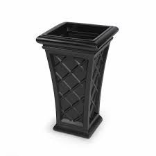 The attached lattice grid supports climbing flowers and plants to create a dynamic accent wall or privacy screen. Northport Tall Lattice Planter 28 In Yard Home