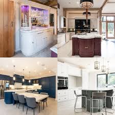 The curved center island is lighted three pendant lights. Curved Handmade Cabinetry A Smart Kitchen Design Nicholas Bridger