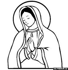 She spoke in his native language, asking that a chapel be built where she appeared on tepeyac hill. Our Lady Of Guadalupe Online Coloring Page
