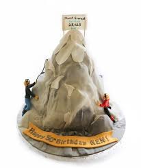 This mountain shaped cake is covered in sweet white snow. Pin On My Cakes