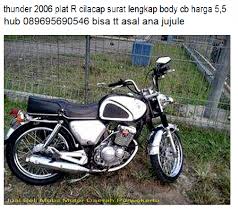 Honda tiger modif cb glathik Thunder 125 Memang Pas Dimodif Klasik