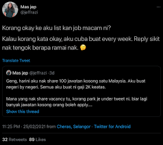 Viral jual uang palsu di instagram, bi dan polisi turun tangan bank indonesia (bi) menyatakan akan untuk diketahui, penjualan uang palsu saat ini masih ramai dilakukan di sejumlah media sosial. Nak Bantu Orang Dapat Gaji Tinggi Lelaki Ini Senaraikan 100 Jawatan Kosong Gaji Bermula Rm2k Di Seluruh Malaysia
