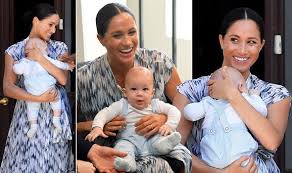 Jun 21, 2021 · prince harry, meghan markle's son archie could choose to become a prince at age 18, author claims robert lacey believes the duke and duchess of sussex could follow in the footsteps of prince. Meghan Markle Outfit Duchess Wears Designer Dress With Archie Harrison In South Africa Express Co Uk