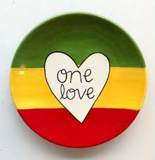 One Love Bob Marley Plate Paint Your Own Pottery Paint Your Pot Cary North Carolina Pottery Painting Designs Paint Your Own Pottery Pottery Cafe