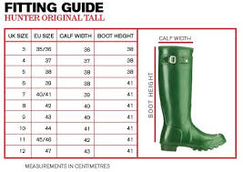 Hunter Boot Size Chart Beautique