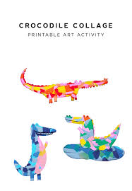 The best free online artistic photo collage maker. Crocodile Collage Art Handmade Charlotte