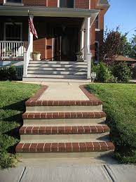 I've looked on line for how to lay brick pavers on cement surface but have gotten mixed results. Picasa Web Albums Midwest Concrete Residential Brick Steps Front Yard Steps Yard Steps
