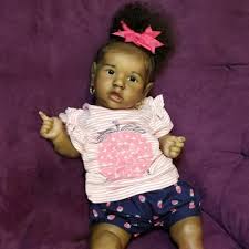 22 African American Lifelike Realistic Reborn Baby Dolls Girl Saskia African American Reborn Dolls