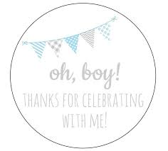 No physical products will be mailed to you. Thank You Sticker Label Template For Boy Baby Shower Diy Tag 2 Bsbf Printable Favor Labels Blue Circle Favor Tag Oh Boy Favor Ideas Stickers Labels Tags Paper Party Supplies