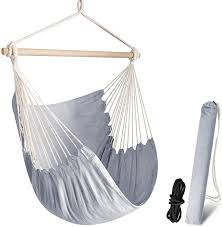 Shop hammock chair xl at target™. Amazon Com Chihee Hammock Chair Swing Chair Max 330 Lbs Large Hanging Seat Patio Lawn Hanging Chair Relax Cotton Weave For Superior Comfort Durability Perfect For Indoor Outdoor Home Bedroom Deck Yard Garden Garden Outdoor