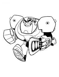Rampage Cyborg Coloring Page Free Printable Coloring Pages For Kids