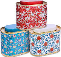 Amazon.com: 3-Pack Large Tea Tins for Loose Tea With Lid ...