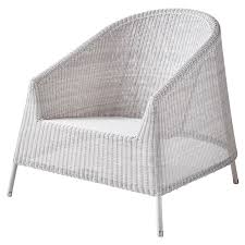 Cane Line Kingston Modern White Stackable Outdoor Arm Chair In 2020 Lounge Chair Outdoor Outdoor Armchair White Cushions