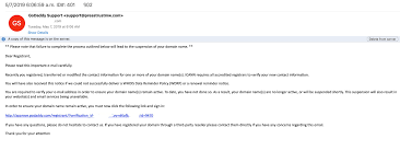 Godaddy Spoof Phishing Scam To Verify Whois Verification Namepros