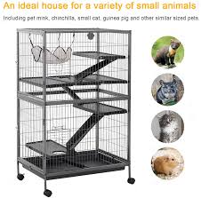 Axolotl are cute little amphibians that can make for great starter pets. Buy Pawhut 50 H 4 Tier Steel Plastic Small Animal Pet Cage Kit For Little Rabbit Guinea Pig Ferret With Wheels Brakes Hammock Removable Tray Silver Grey Hammertone Online In Germany B07v26lr29