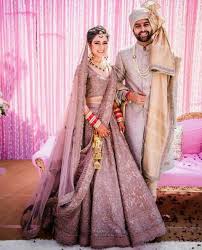 Lavender I Ve Never Seen A Bride Where This Colour Before Bridal Lehenga Collection Indian Bridal Dress Couple Wedding Dress