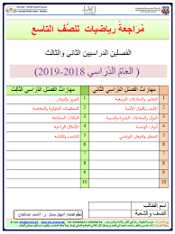 اوراق عمل رياضيات ثالث ثانوي ف1