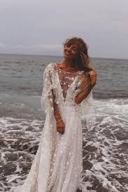 Counting Stars Boho Wedding Dress By Boom Blush Unique Celestial Bohemian Backless Gown 201 In 2020 Bohemian Wedding Gown Bridesmaid Dresses Uk Backless Wedding Dress