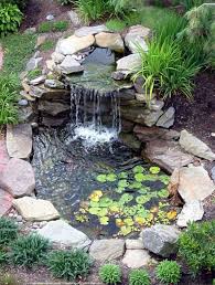 Awesome Small Backyard Waterfall Garden Https Gardenmagz Com Small Backyard Waterfall Garden Garden Pond Design Waterfalls Backyard Small Backyard Ponds