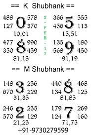 Free Trial Kalyan Mumbai Panditji Chart 2 Feb 2017 In 2019