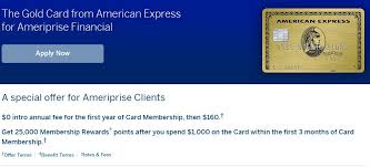 The american express gold card. Amex Ameriprise Gold Card With 25k Signup Bonus Points With A Crew