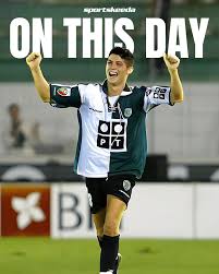 On this day, in 2002, Cristiano Ronaldo came off the bench for Sporting to  score the first goal of his professional career! 🇵🇹⭐️ He has added  another 904 (and counting) to his