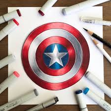 Shield, #drawing, #pencildrawing, the captain america shield is embedded in the wall, this drawing composition with pencils how to draw captain america's shield coloring pages for kids coloring pages for kids and art for kids cartooning videos for. Marvel Drawings Easy Captain America Shield Novocom Top