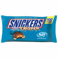 How many calories in one mini egg? Snickers Crisper Fun Size Chocolate Candy Bars 10 61 Oz Kroger