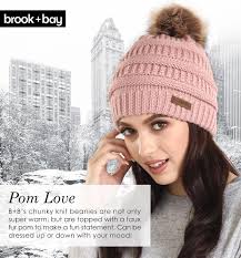 Buy Brook + Bay Faux Fur Pom Pom Beanie for Women