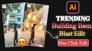 Realistic Building Blast Video Editing || Realistic Vfx Effect Using Ai  Tool | Viral Blast Reel Edit