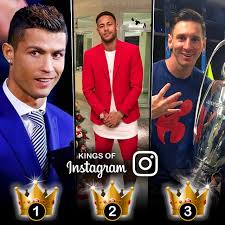 Cũng giống cristiano ronaldo và lionel messi, neymar trở thành chủ đề chế ảnh hài hước trên highlights màn trình diễn của neymar tại world cup 2018. Kings Of Instagram Cristiano Ronaldo Neymar Lionel Messi Top The Charts