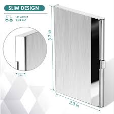 15% off with code deal4weekend. Buy Maxgear Metal Business Card Holder For Men Women Pocket Business Card Case Slim Business Card Wallet Business Card Holders Name Card Holder 3 7 X 2 3 X 0 3 Inches Stainless Steel