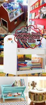 Diy kids book bin thislittlestreet 3. 15 Creative Book Storage Ideas For Kids Hative