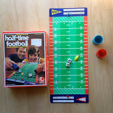 While video games became popular during the 1980s, board games actually ruled in many households back then. Vintage Football Board Game Nfl Decoration Centerpiece Etsy Football Board Game Gaming Decor Vintage Board Games