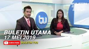 Buletin tv3 36tahuntv3 berita tv3 kongsi kejayaan negara bersama rakyat facebook. Buletin Utama 2019 Jumaat 17 Mei Youtube