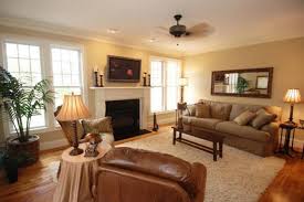White curtains were the way to go here, so as not to take away from the mural. 19 Alluring Living Room Designs In Earth Tones That Will Charm You