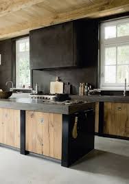 For Your Inspiration 10 Beautiful Black Kitchens Rustic Modern Kitchen Rustic Kitchen Kitchen Interior