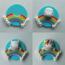 Unicorn Topper Avec Images Tuto Fimo Fimo Kawaii Animaux En Fondant