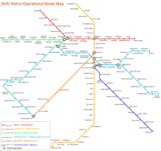 Delhi Metro Route Map In 2019 Metro Route Map Metro Map