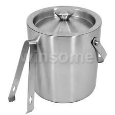 Our ice buckets are insulated to keep ice, beverages, and wine cool for up to 48 hours. Large Double Walled Stainless Steel Insulated Ice Bucket With Tongs Lid 2 Ltr Ebay