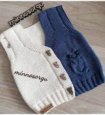 No Me Adli Kullanicinin Orgu Panosundaki Pin Baby Knitting Patterns Bebek Yelek Erkek Bebek
