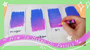 To do the background we switched the rule, and used the darker color (red) first. Blending Oil Pastels How To Blend With Oil Pastels 4 Oil Pastel Blending Techniques Youtube