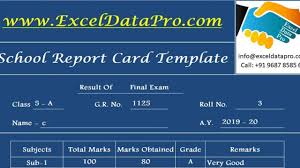 Download School Report Card And Mark Sheet Excel Template With Regard To School Report Template Free In 2020 Report Card Template School Report Card Excel Templates