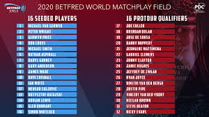 Das world matchplay, das seit 1994 gespielt wird, brachte bisher zehn verschiedene sieger hervor. Pdc Darts On Twitter World Matchplay Draw The 2020 Betfred World Matchplay Draw Is Taking Place Live Now On Betfred S Social Media Channels Https T Co Mm0qfqbvgp