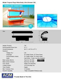 Tanning device timer test & emergency button record. Puretan Tanning Bed Owners Manual