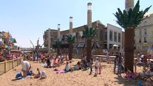 Known for its historical sites and theater, cardiff offers a lot for the traveler booking a vacation. Good Weather Draws Crowds To Cardiff Bay Urban Beach Itv News Wales