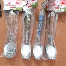 Stainless steel juga aman digunakan untuk makanan pada. Sendok Batik Stainless Steel Harga 1 Lusin Shopee Indonesia
