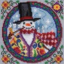 Western snowman counted cross stitch patterns. Pin By Karen Regalado On Craftspaperandcross Cross Stitch Christmas Cross Stitch Beaded Cross Stitch