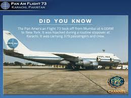 The Picture Of The Pan Am 73 Plane That Was Hijacked In Karachi On September 5th 1986 Neerja Epic Karachi Passenger